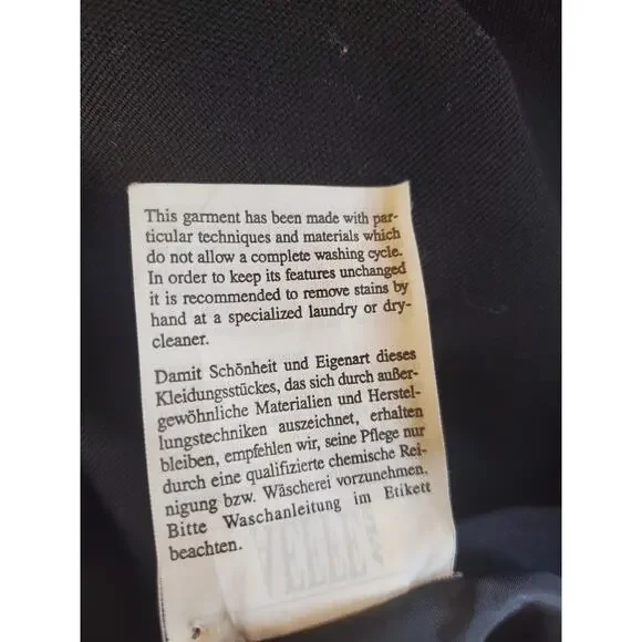 Moschino Black Wool A-Line Embellished Skirt Womens M - Picture 8 of 8